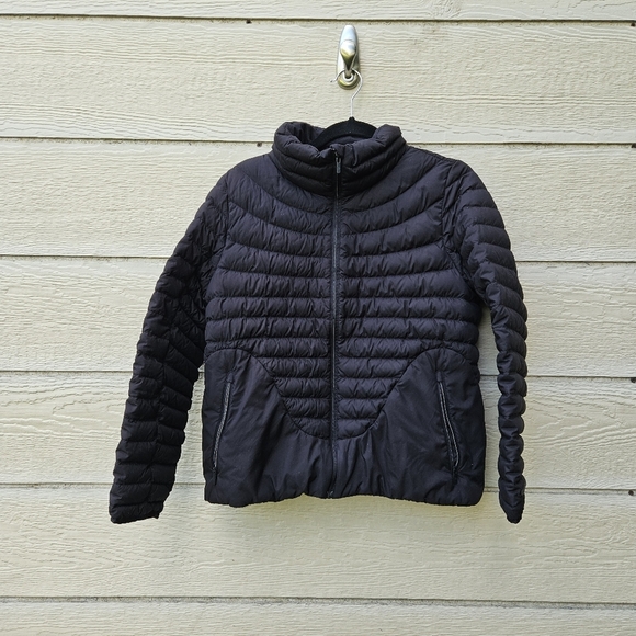 Lululemon black Lightweight Relaxed-Fit Down Jacket size 8 - Picture 1 of 10